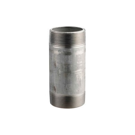 2 In. X 5-1/2 In. 304 Stainless Steel Pipe Nipple - 16168 PSI - Sch. 40 - Domestic